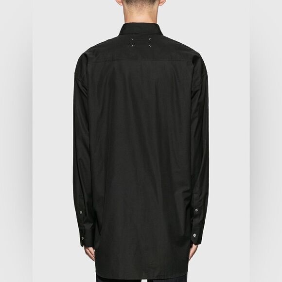Maison Margiela NWT Oversized Co-Ed Collection Padded Button Down Black Size 36 - Picture 5 of 10